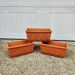 Deroma 12" Terra Cotta Pots