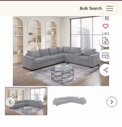 $575 sectional couch 119x104 reversible