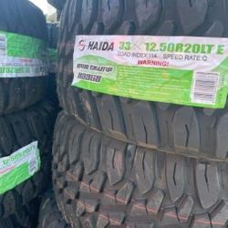 33/1250/20 New Mud Tires 