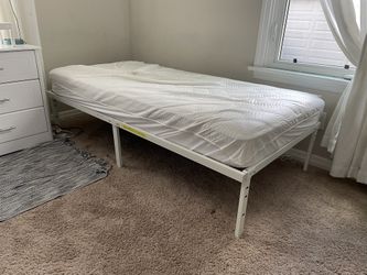 Twin Bed Frame With Mattress