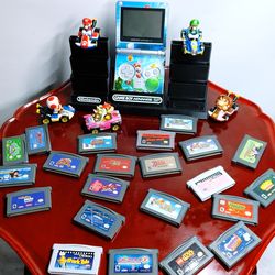 Nintendo game boy advance sp with games