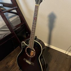 Left Handed Ibanez Electric-Acoustic Guitar (AEF18LE-DVS)