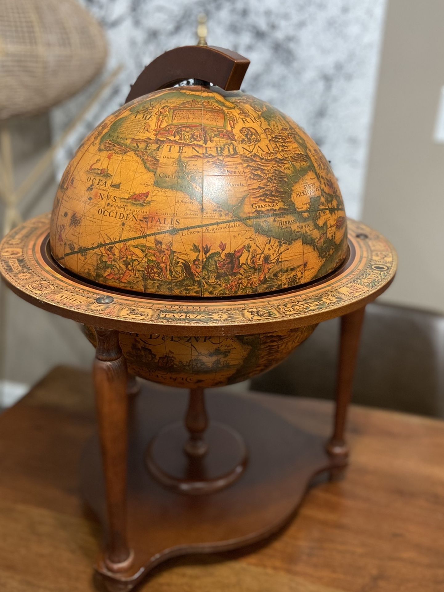 Vintage Globe Liquor Cabinet