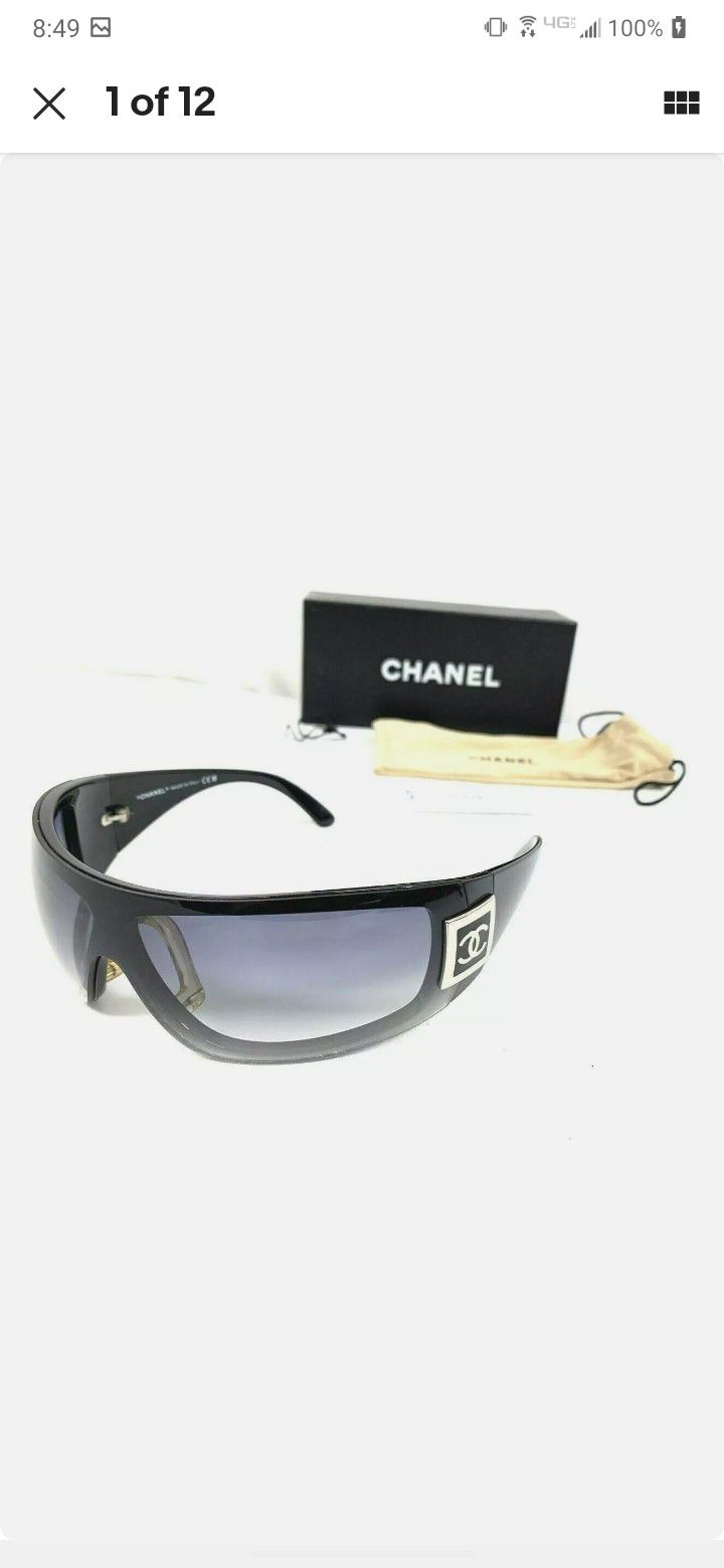 Chanel 5083-H c.501/18 Black Vintage Designer Pearl CC Logo