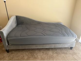 Gray upholstered Daybed twin