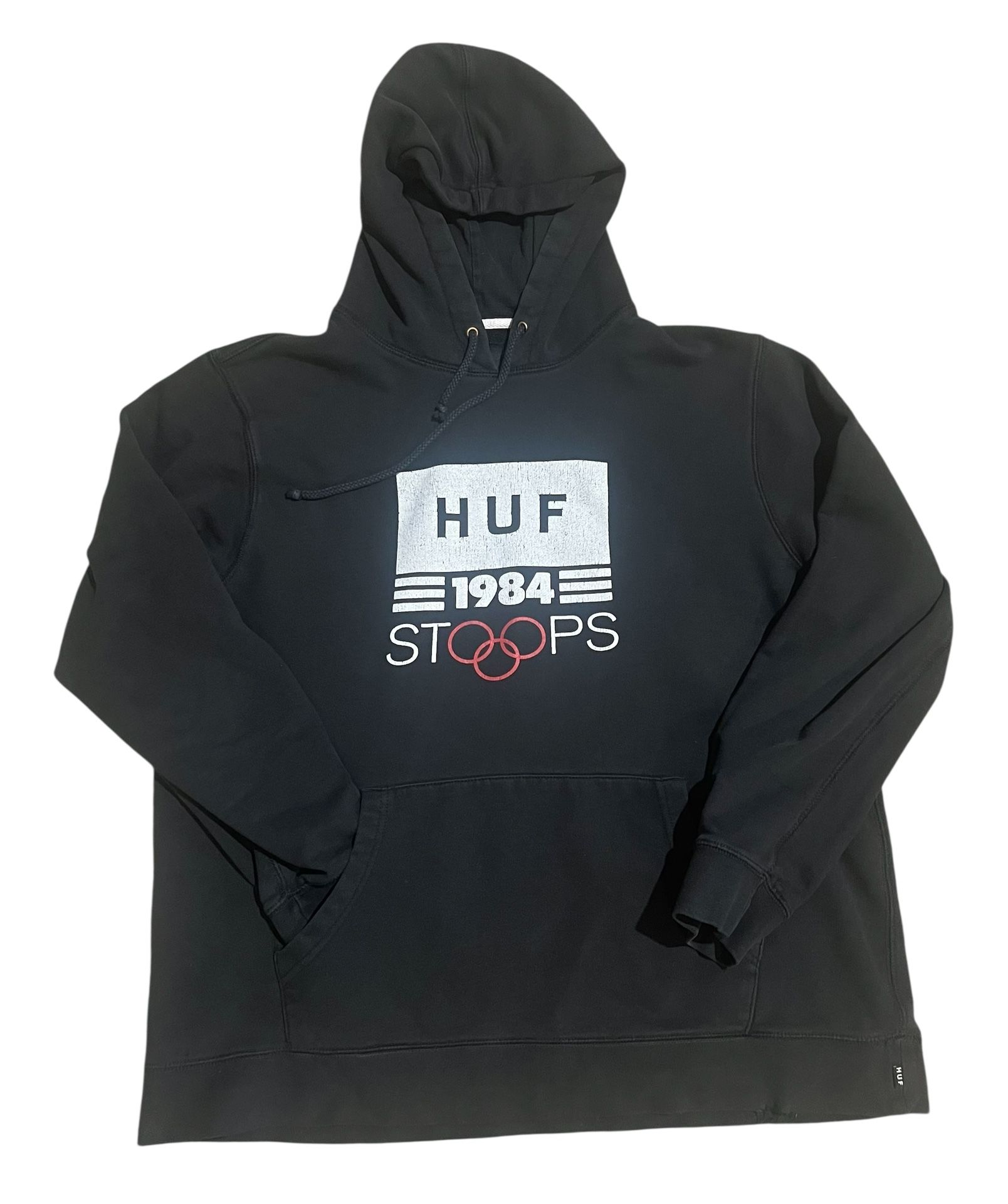 HUF x Thrasher Stoops Collab Hoodie USA Collection XL black limited edition