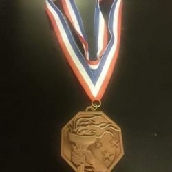 Halloween olympic bronze medal for prop or costume