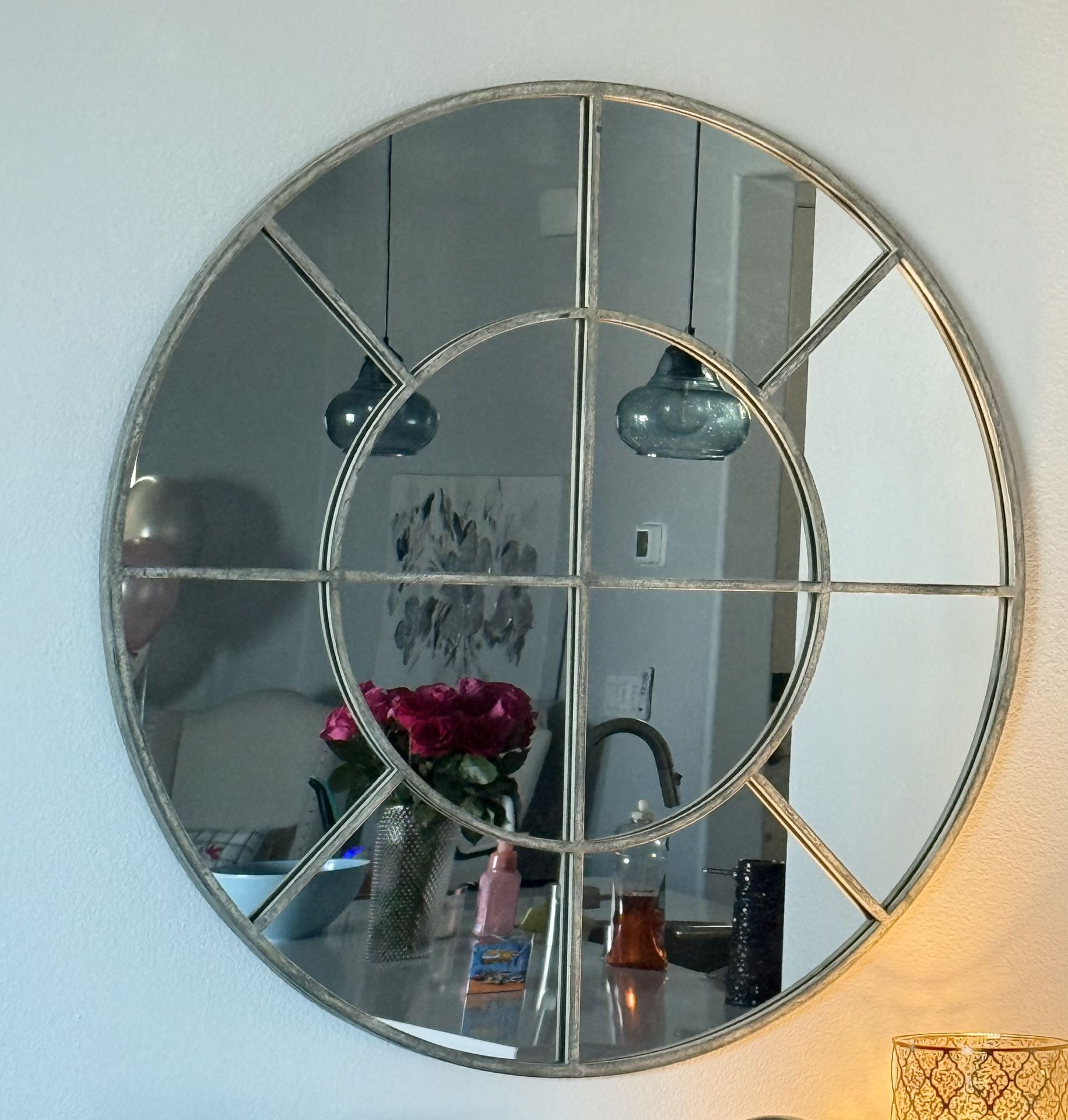 3’ Round Decorative Mirror