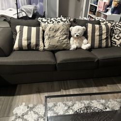 Ashley’s Furniture  Grey Love Seat And Sleeper Sofas 