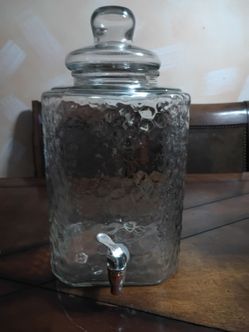 Clear glass cold beverage