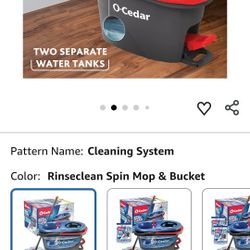 Cedar RinseClean Spin Mop & Bucket