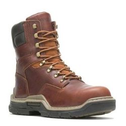 NEW SZ 9 Men Work Boots Wolverine Raider DuraShocks CarbonMax 8" Brown