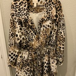 CHICO SIZE 3 LINEN BLEND Drawstring Top $10