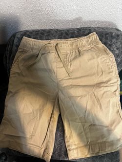 Wonder Nation Light Brown Khaki Elastic Waist Shorts Boys Size Medium