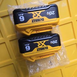 DEWALT 20VMAX XR 2 BATTERIES 6.0AH NEW $110 EACH 