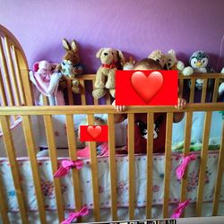 Crib and changing table set