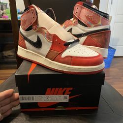 Jordan 1 High Spider-Man Size 7y
