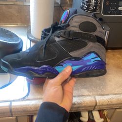 Jordan 8 Retro Aqua Size 8.5 Great Cond 9/10 No Box  Aunthentic Shoes 