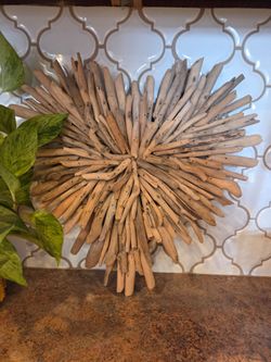 Driftwood Heart Wall Art Decor