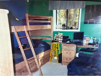 Lexington bunk or twin beds & desk