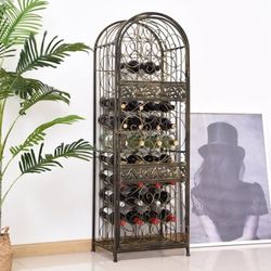 45 Bottle Wrought Iron Wine Rack （Jh1979D)