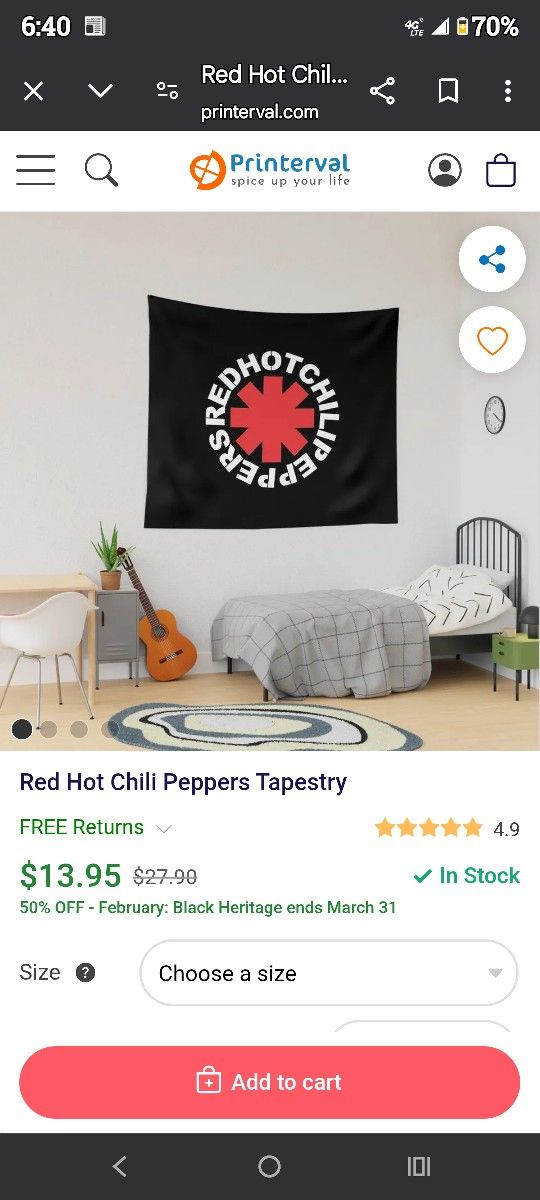 Red Hot Chili Peppers Tapestry