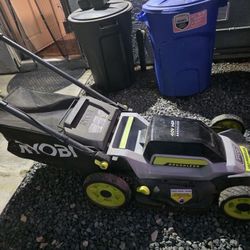 Ryobi 40V Mower And Weed Wacker & 2 40v Batteries 6ah $275 O.B.O