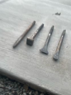 Concrete chipping bits.