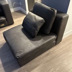 Charcoal Leather chair