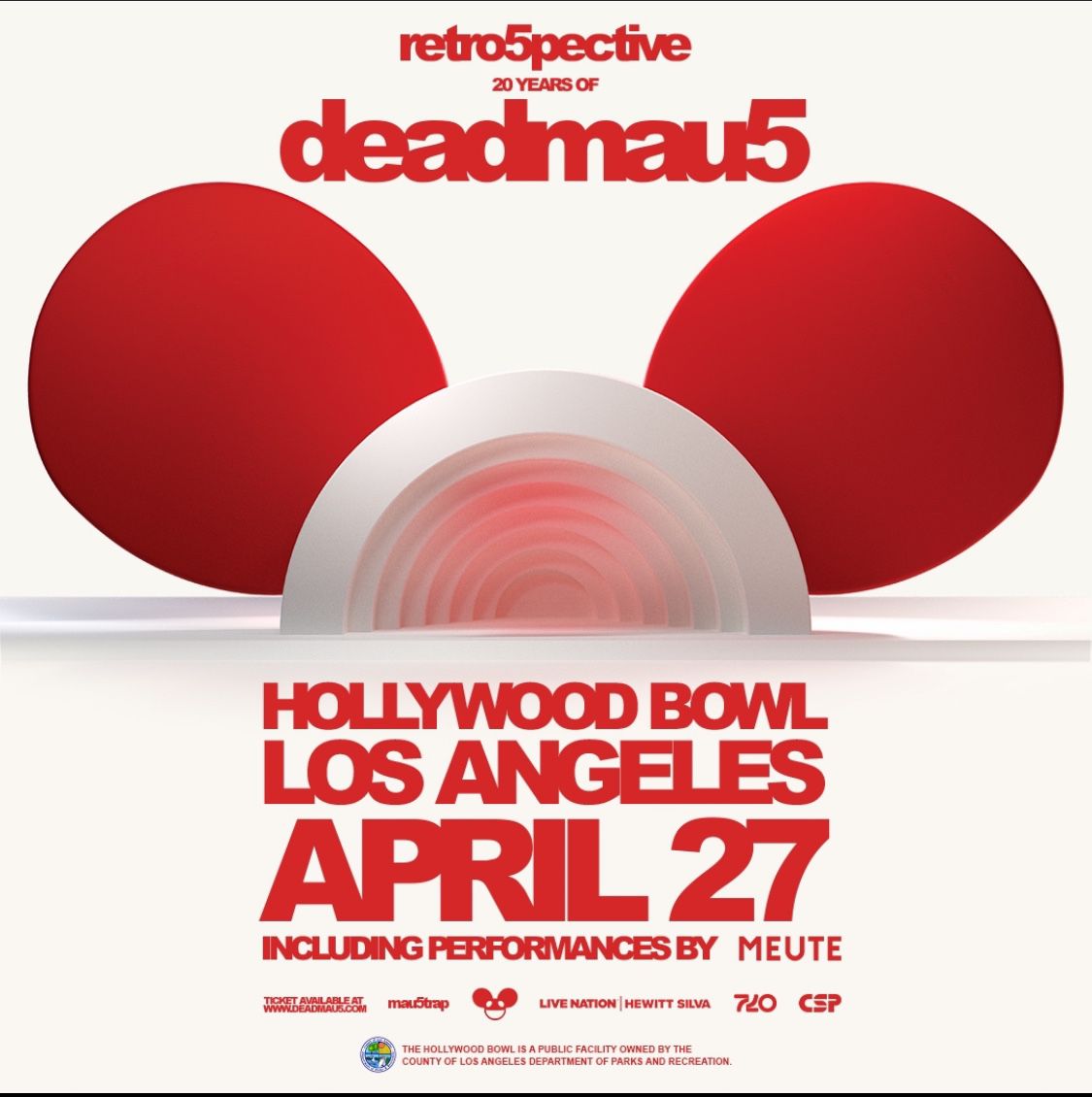 Deadmau5 - 2 Tickets Available $70.00 Each Or Both For $100.00