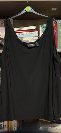 Attitudes by Renee Black Sleeveless Top, Size 3X