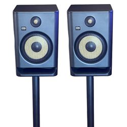 KRK Rokit 8 G4 Monitors + PSSS6 Stands – Like New