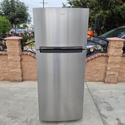 🔴3MONTHS WARRANTY 28X29X68 WHIRLPOOL FRIDGE 18CUFT SILVER