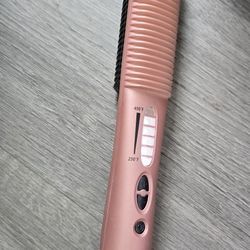 Professional Ceramic Hair Straightening Brush/Styling Comb Gold Edition