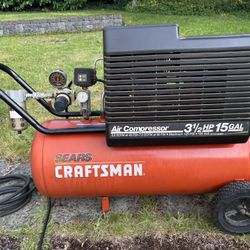 Air Compressor 15 Gallon 3 1/2 Hp Craftsman