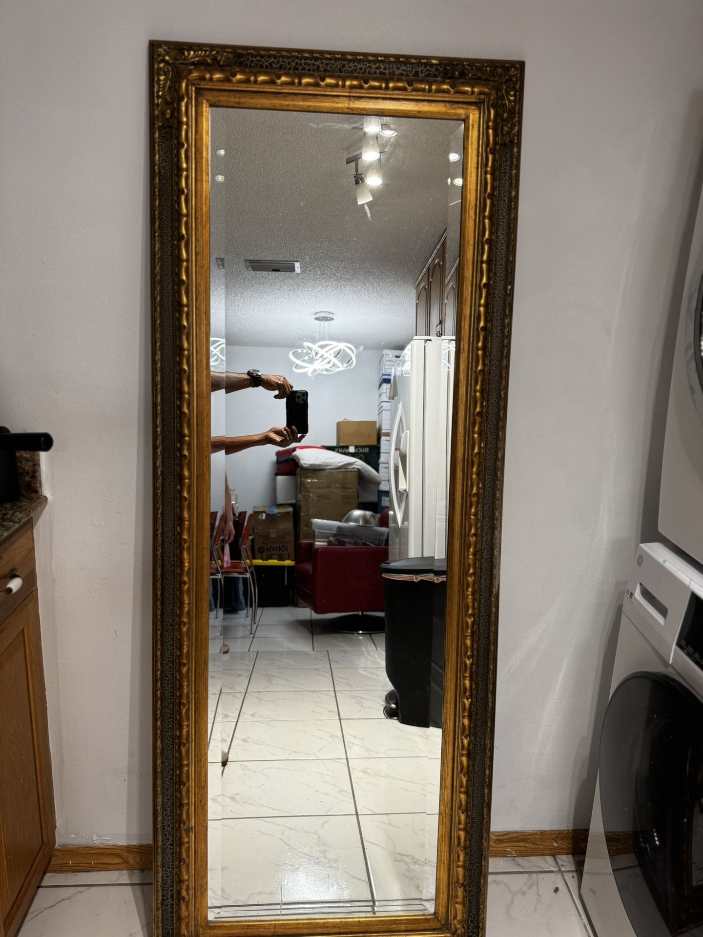 antique mirror. 26”X68” Good Condition. 