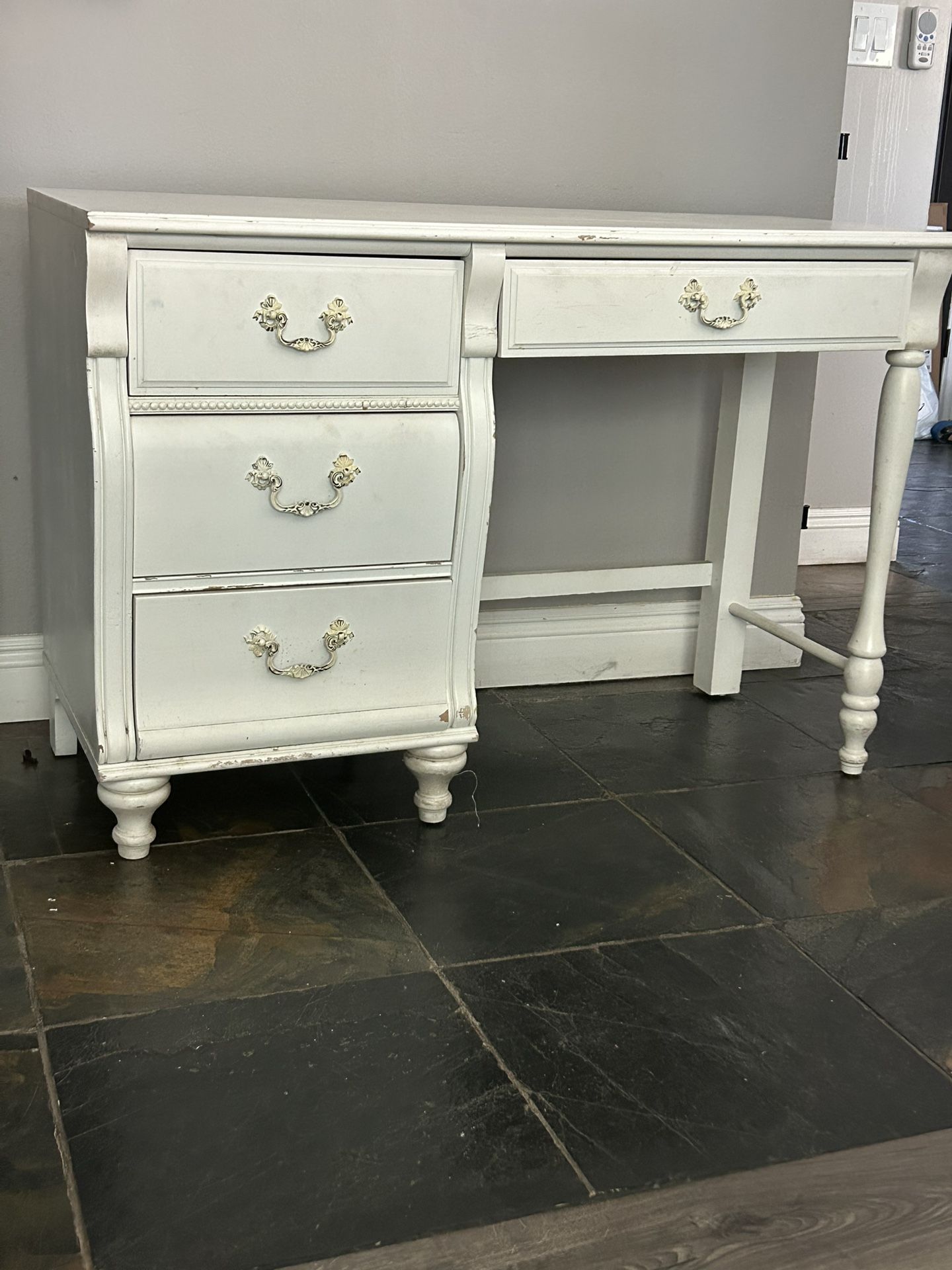 Cottage Style 44” White Desk
