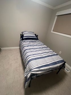 Twin Bed with Saatva Mattress