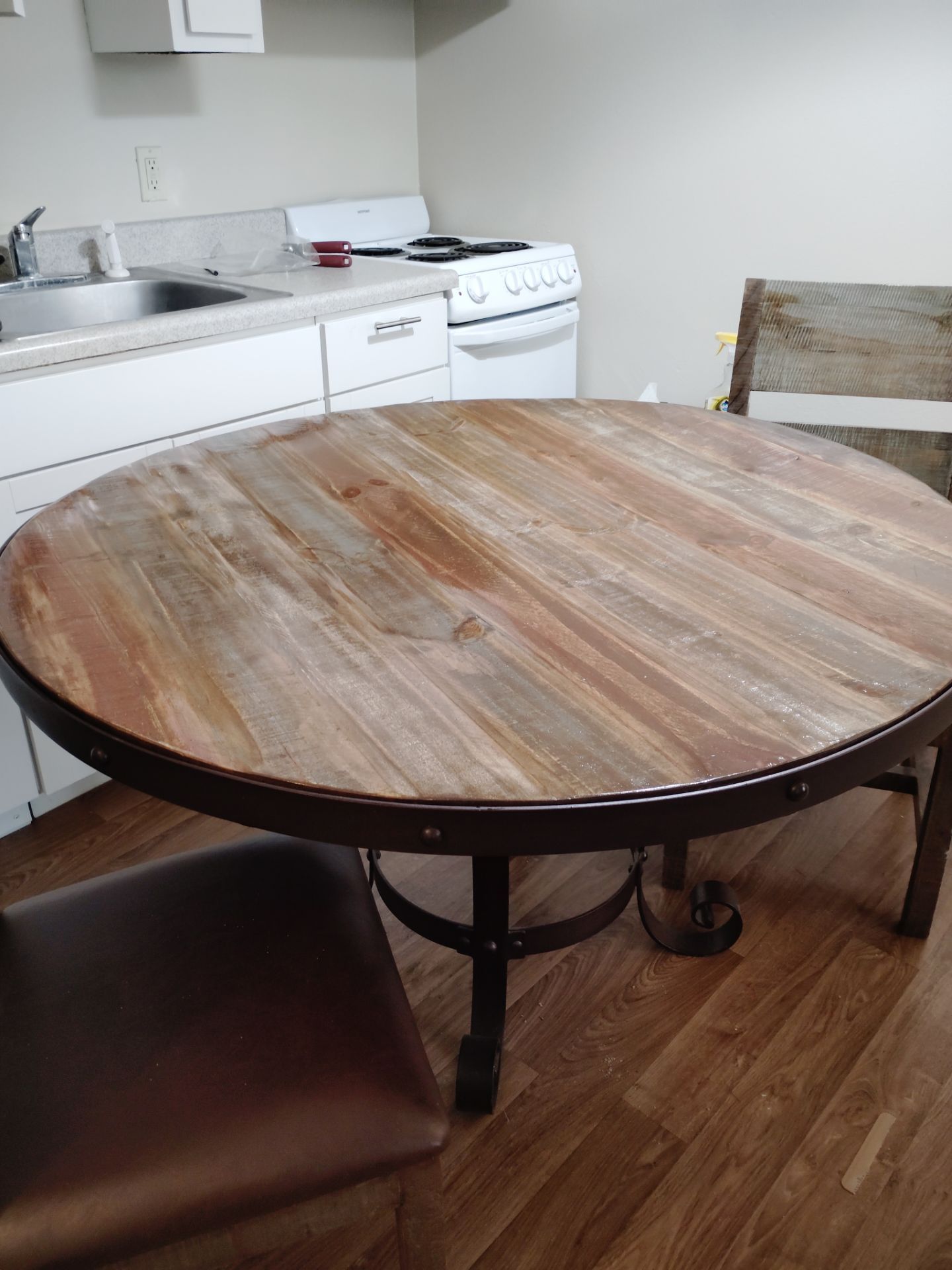 Like New Solid Wood Dining Table