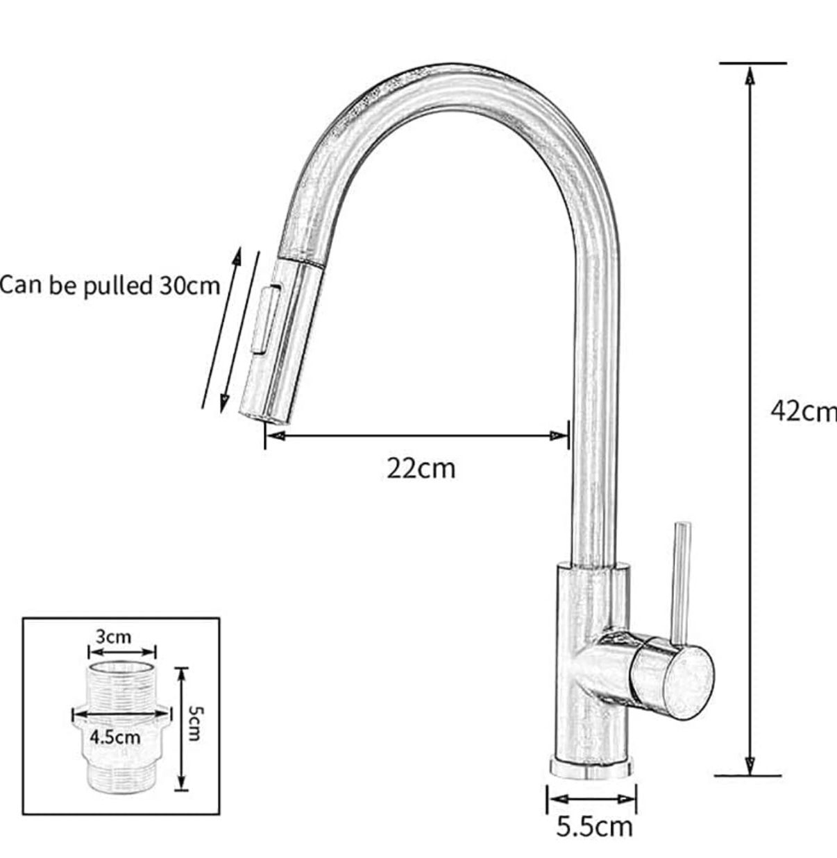 Water Tap Sensor Kitchen Faucets, Brushed Gold Smart Touch Inductive Sensitive Faucetxer Tap Single Handle Dual Outlet Water Modes Sink Tap/Brushed Go