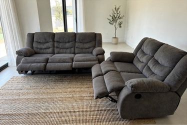 Ashley recliner sofa and loveseat