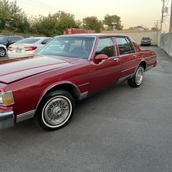 1989 Chevy Caprice 4 Door RED