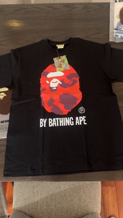 Bape red and black shirt