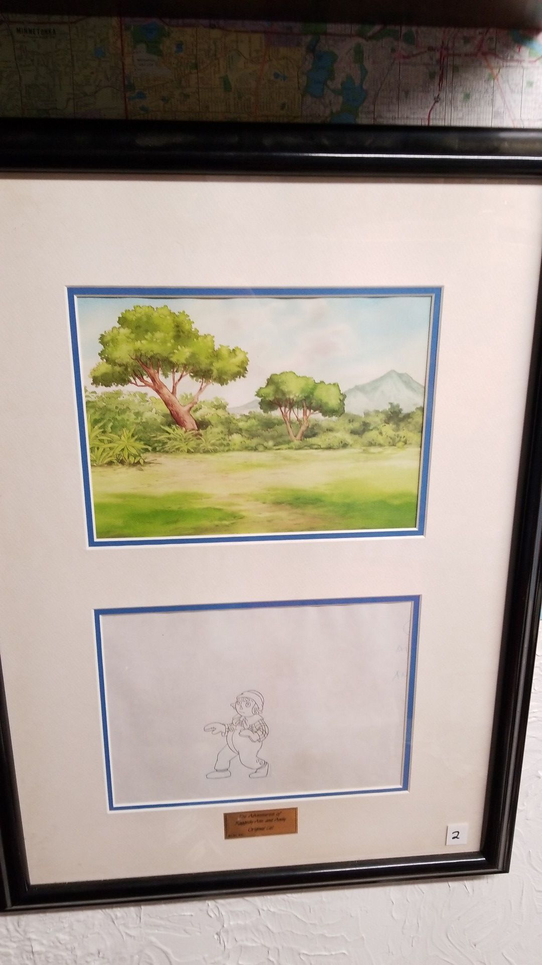 Raggedy Ann and Andy Orginal Cell with COA