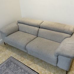 Reclining Couch Light Gray