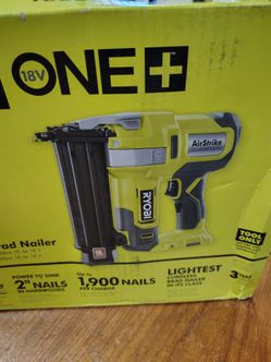 Ryobi 18V ONE+ Brad Nailer Tool Only