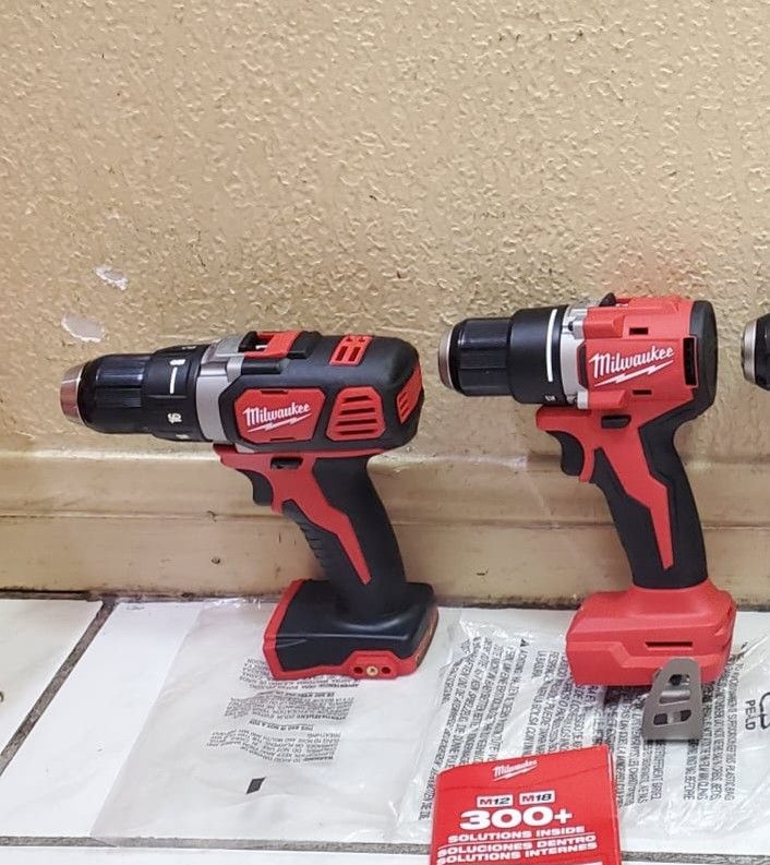 Milwaukee Drill M18 $55 - Milwaukee Drill Brushless M18 $70