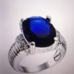 London Blue Topaz 925 Sterling Silver Ring 