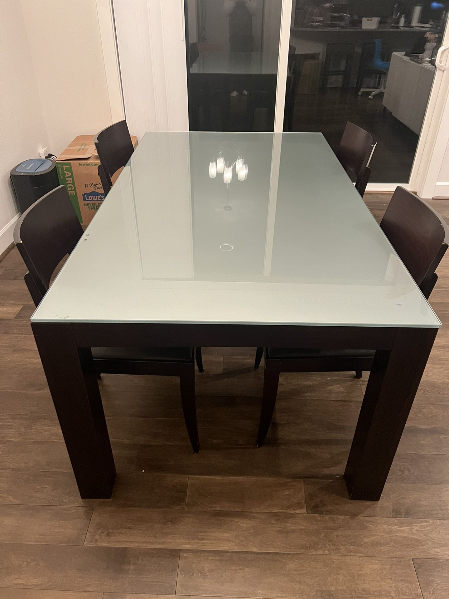 Crate and Barrel table and chairs