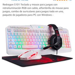 Red  Dragón  S101 Teclado Y  mause Para Juegos 